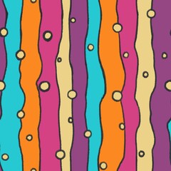 seamless pattern with ribbons abstraction 