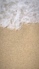 waves on the sand