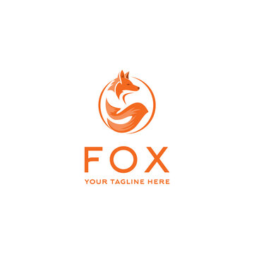 Fox logo design, Animals Fox Logo Template. Suitable for your design need, logo, illustration, animation, etc.