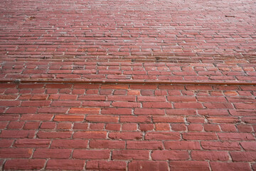 mur de briques rouges 