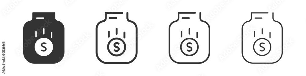 Aufkleber save money icons collection in two different styles and different stroke. vector illustration eps10