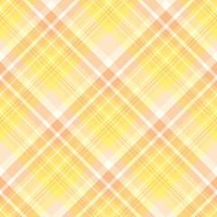 Seamless pattern in beautiful light orange and yellow colors for plaid, fabric, textile, clothes, tablecloth and other things. Vector image. 2