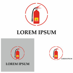 Fire extinguisher icon, protection equipment,emergency sign,safety symbol
