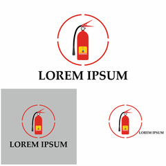 Fire extinguisher icon, protection equipment,emergency sign,safety symbol