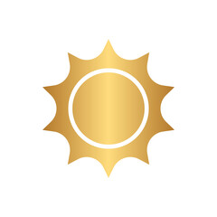 Sun icon with gold gradient