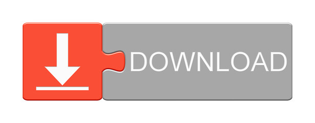 Puzzle Button in rot und grau zeigt Download
