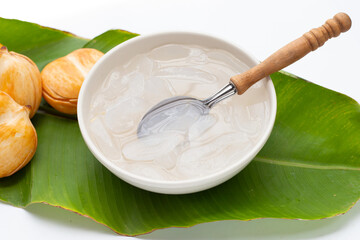Toddy palm on white background.