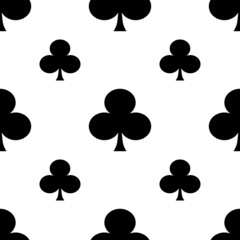 Fototapeta premium Card suit background Seamless pattern Poker suits