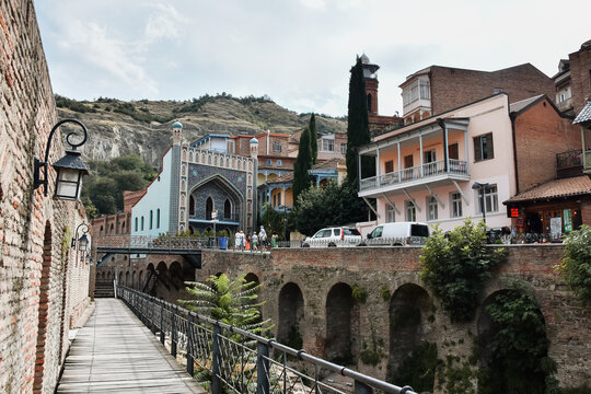 Old quarter in Tbilisi city, Georgia country