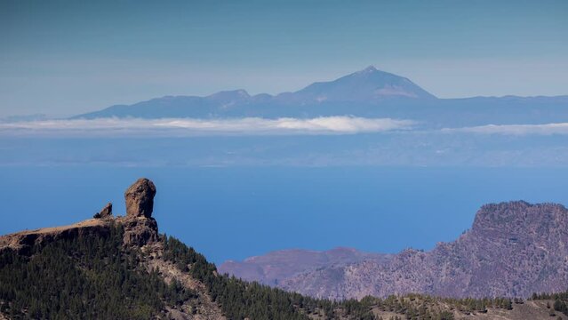 el teide in tenerife canary islands from gran canaria