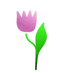 kwiaty pattern liście zielony tulipan edukacja dzieci wzory tekstura