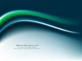 Stylish elegant colorful wave design business background