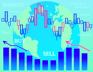 money stock market diagram