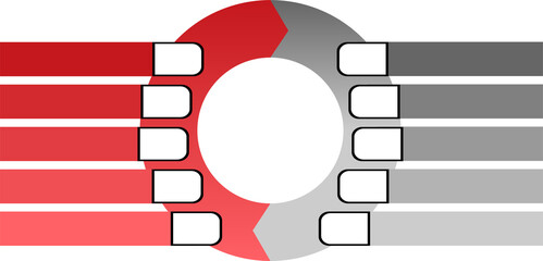 Infographic template for chart