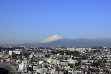 横浜からの富士山 (冬)