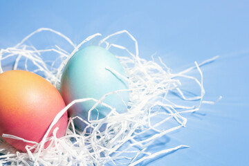 Two testicles, in vitro fertilization concept, boy and girl. Pregnancy and childbirth.