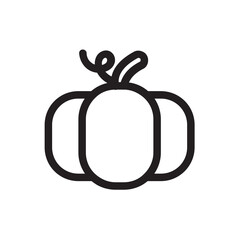 Pumpkin , Vegetables outline icon.