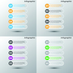 Collection infographic banner  design for  business design and website template.