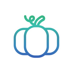 Pumpkin , Vegetables gradient icon.