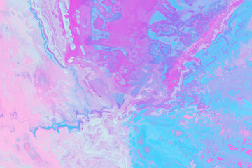 Fototapeta na wymiar Abstract wet holographic gradient background design with watercolor stains