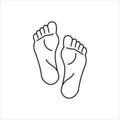 Legs, feet icon vector illustration symbol