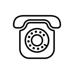 Phone icon. Telephone symbol for web site design, logo, app, UI. Vector sign in simple style isolated on white background.