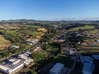 small city in the interior of São Paulo with beautiful mountains in the countryside - Socorro,...