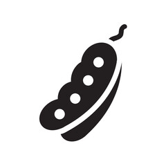 Peas , Vegetables solid icon.