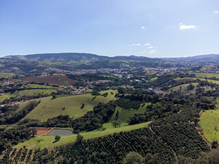 small city in the interior of São Paulo with beautiful mountains in the countryside - Socorro,...