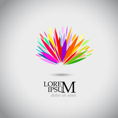 Creative abstract vector logo design template. Vector illustration.