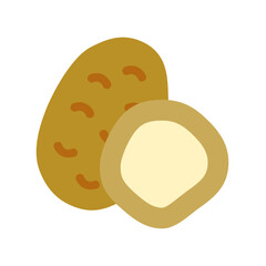 Potato , Vegetables flat icon.