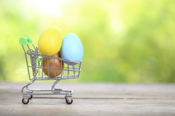 Baby cute and adorable rabbit sitting on green grass. Small and young bunny  is a lovely furry pet....