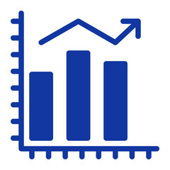 bar chart gradient icon