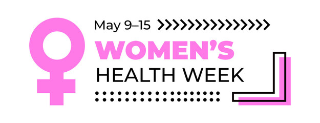 National Women’s Health Week. Vector illustration on white