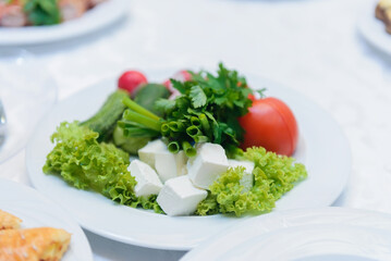 salad with vegetables