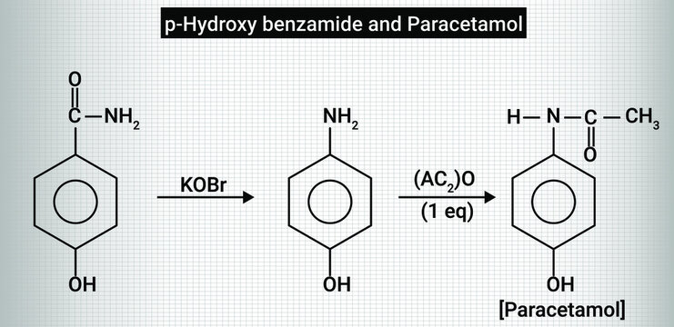 p-hydroxy benzamide and paracetamol