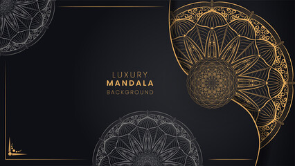 Luxurious mandala arabesque background design
