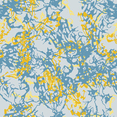 UFO camouflage of various shades of yellow and blue colors