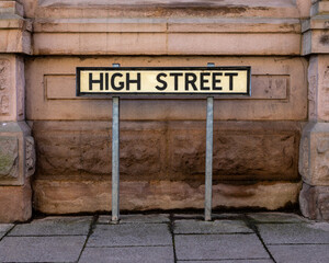 High Street in Kings Lynn, Norfolk, UK