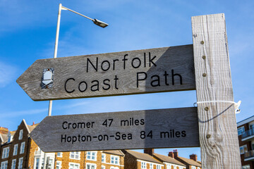 Norfolk Coast Path in Hunstanton, Norfolk, UK