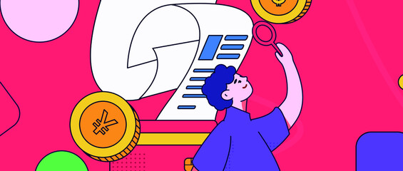 Business finance vector creative concept illustration
