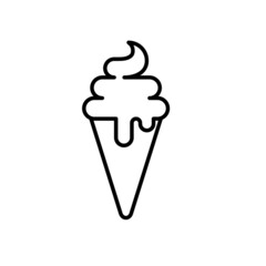 Ice cream logo design template. Background in vector. Concept for cafe, cafe, restaurant, ice cream, food.