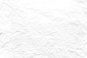 White crumpled kraft background paper texture