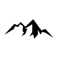 Mountain icon logo design vector