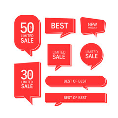 Set of premium quality labels. Modern vector illustration labels for shopping
