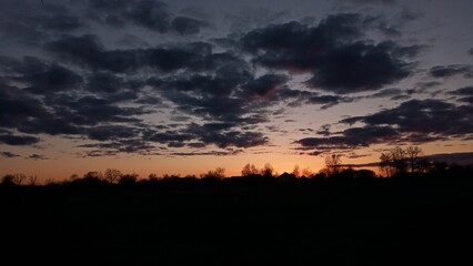 Fototapeta premium sunset in the mountains