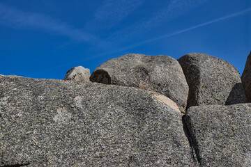Rocks of Valle della Luna, Capo testa, Sardinia, blue sky