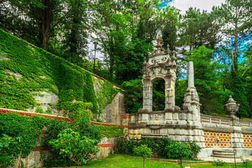 Fototapeta na wymiar Magnificent Massandra Palace and park in Crimea.