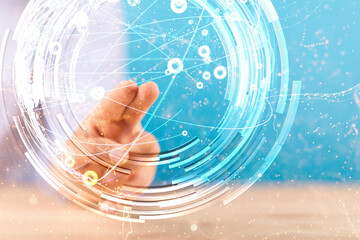 conference Digital Network and data concept 3d