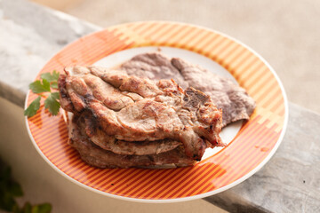 lamb chops with vegetables